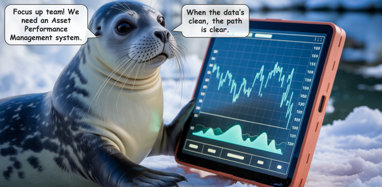 Focus up team! We need an Asset Performance Management system. When the data’s clean, the path is clear.
