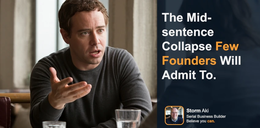 Founder not able to articulate his product to a prospect